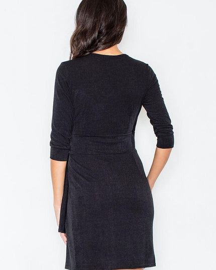 Robe portefeuille grise élégante