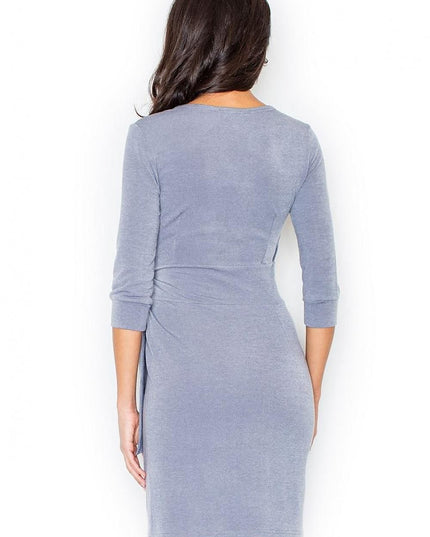 Robe portefeuille grise élégante