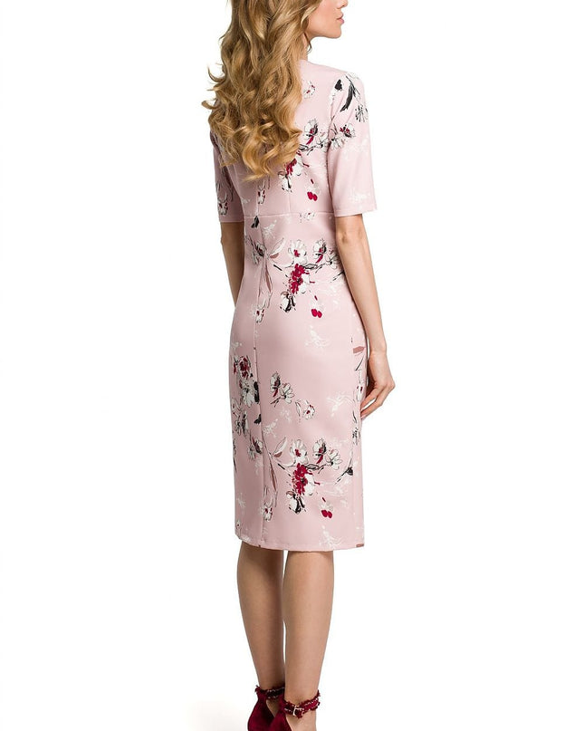 Robe florale décolleté en cœur