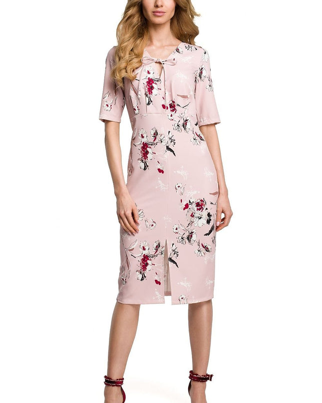 Robe florale décolleté en cœur