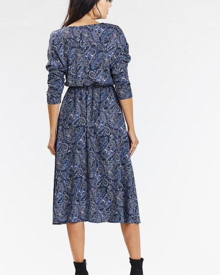 Robe midi kimono fluide