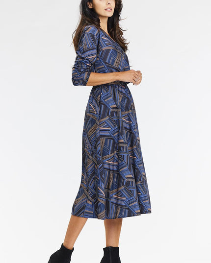 Robe midi kimono fluide