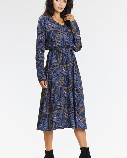 Robe midi kimono fluide