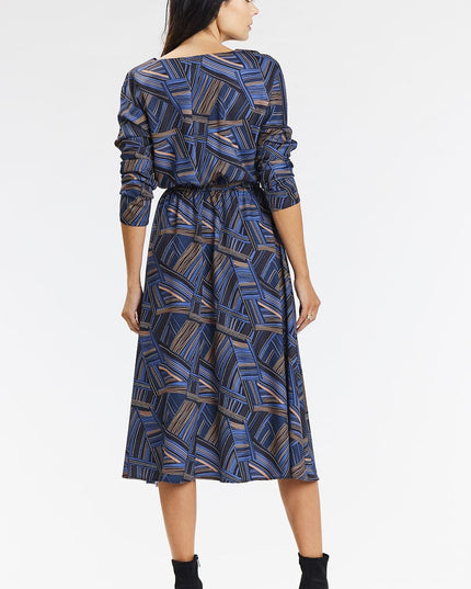 Robe midi kimono fluide