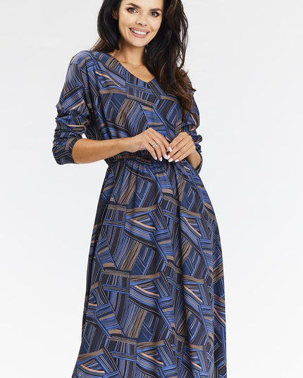 Robe midi kimono fluide