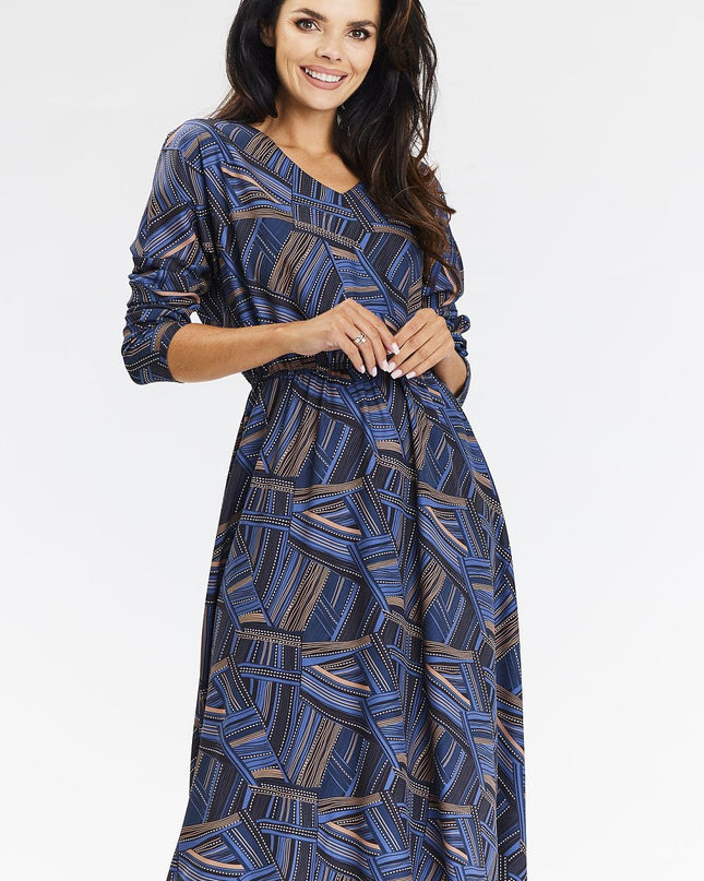 Robe midi kimono fluide