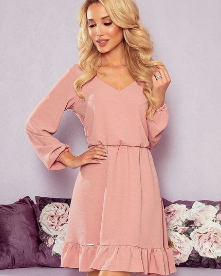 Robe bohème en mousseline volantée