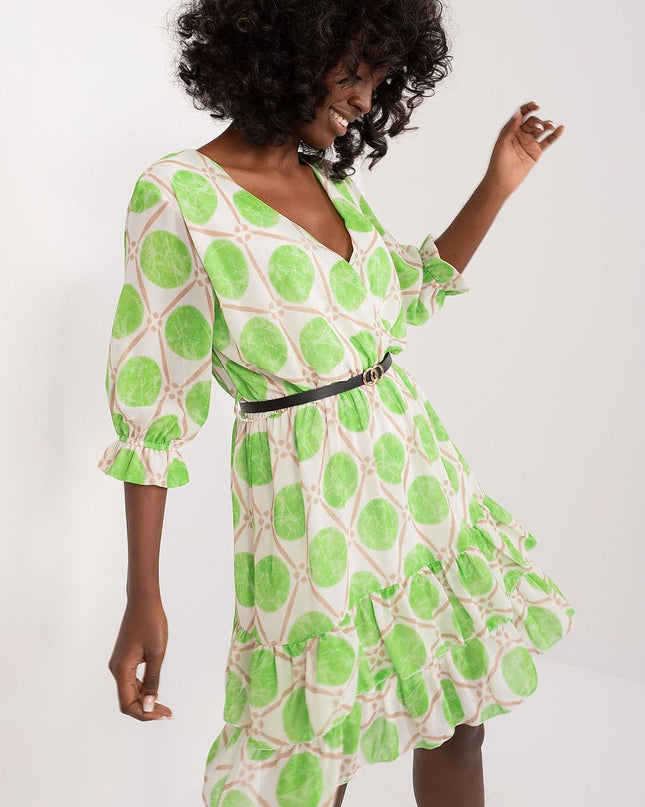 Robe courte imprimée florale