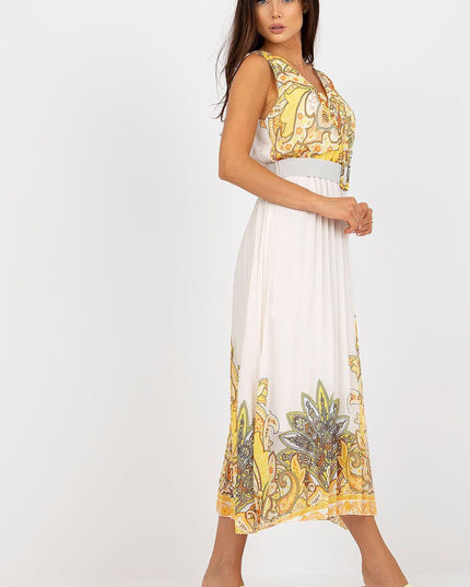 Robe évasée d'été imprimée
