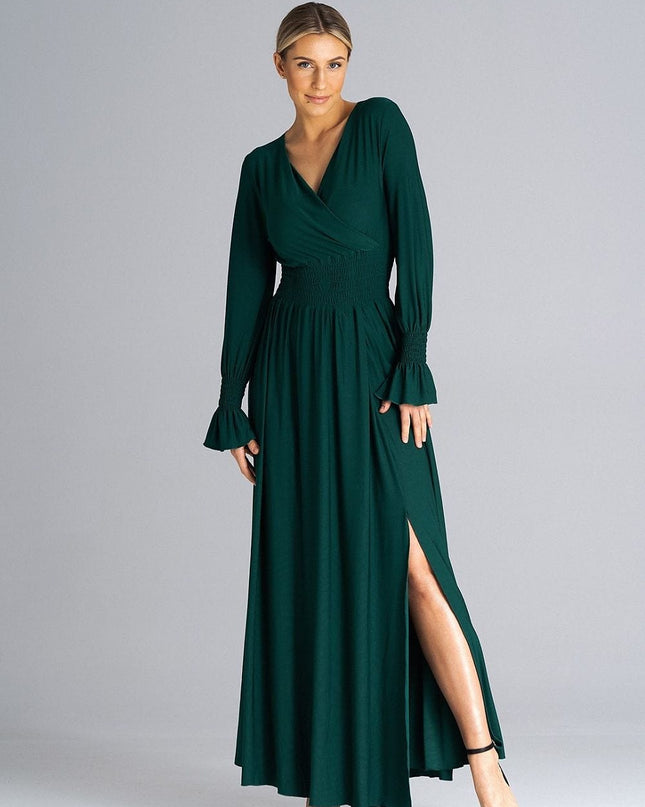 Robe maxi imprimée élégante