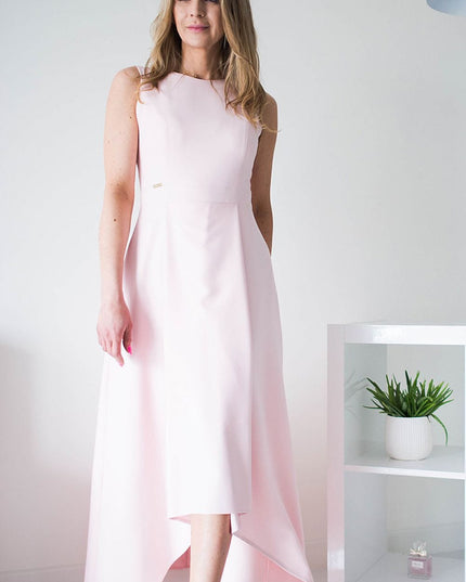 Robe bleue élégante maxi