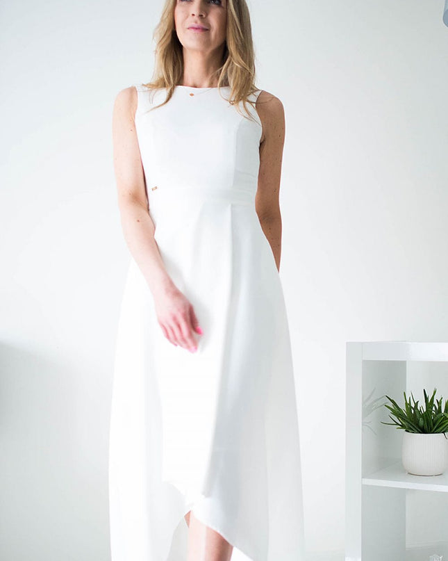 Robe bleue élégante maxi