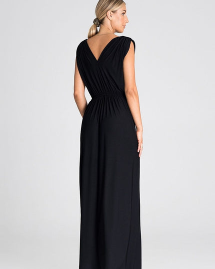 Robe longue élégante avec fente