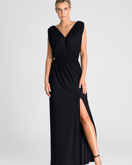 Robe longue élégante avec fente