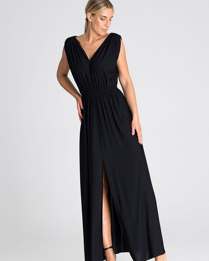 Robe longue élégante avec fente