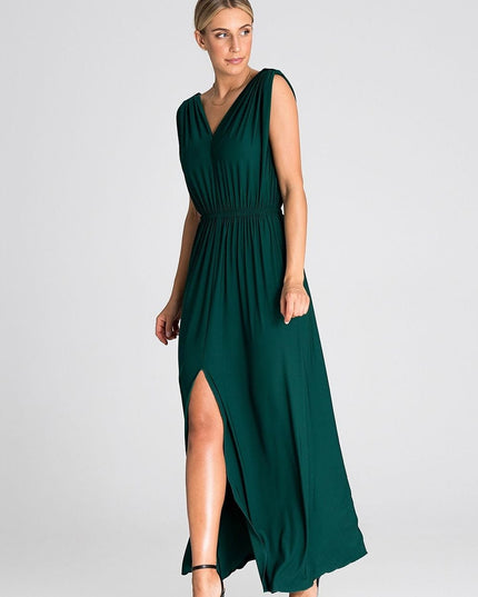 Robe longue élégante avec fente