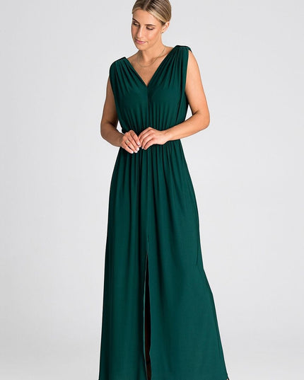 Robe longue élégante avec fente