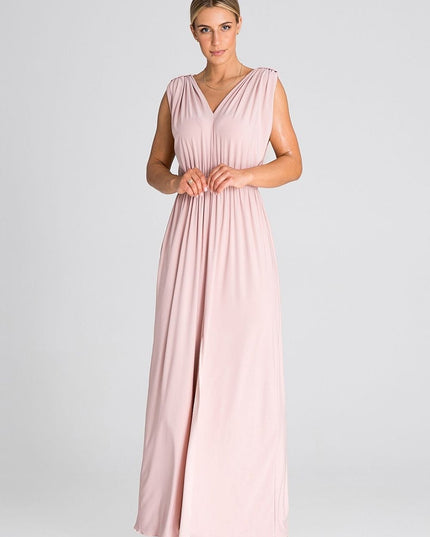 Robe longue élégante avec fente