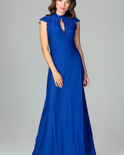 Robe maxi élégante vert émeraude