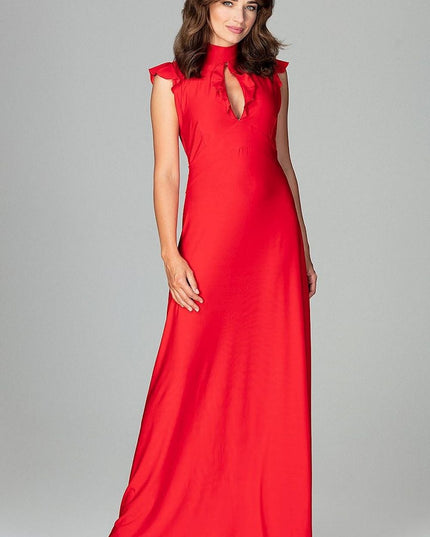Robe maxi élégante vert émeraude