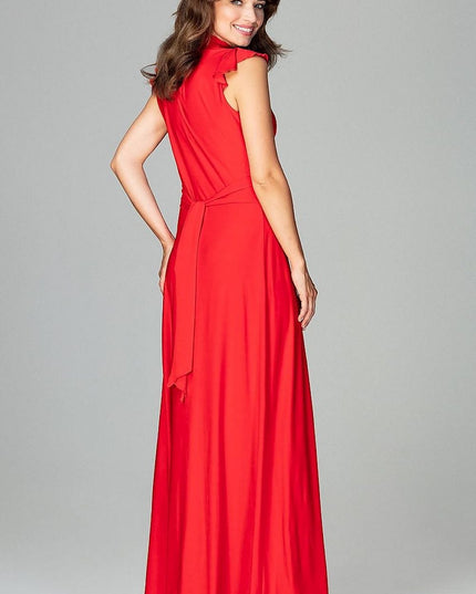 Robe maxi élégante vert émeraude
