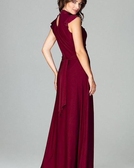 Robe maxi élégante vert émeraude