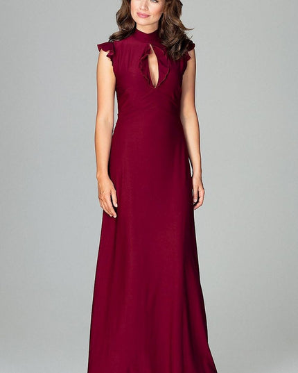 Robe maxi élégante vert émeraude
