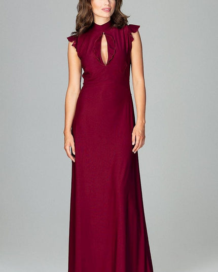 Robe maxi élégante vert émeraude