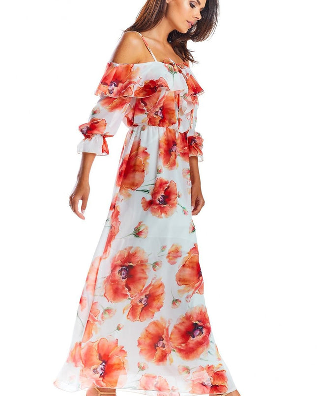 Robe maxi à fleurs