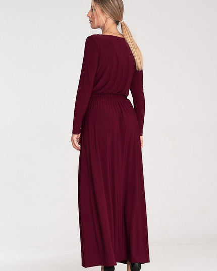 Robe maxi simple manches longues