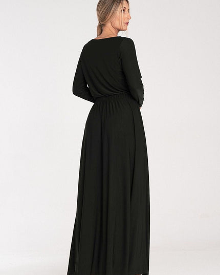 Robe maxi simple manches longues