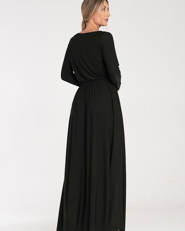 Robe maxi simple manches longues