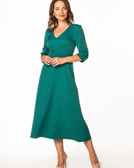 Robe maxi à manches 3/4