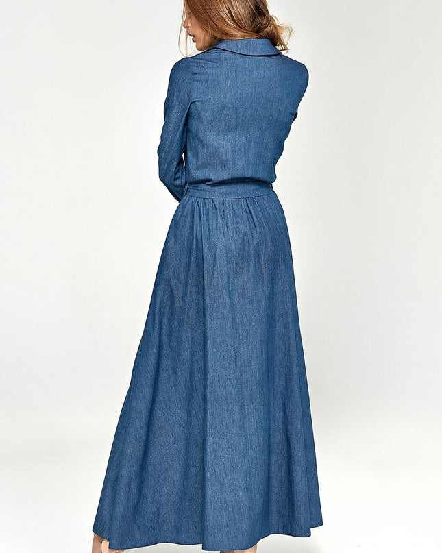 Robe maxi en jean élégante