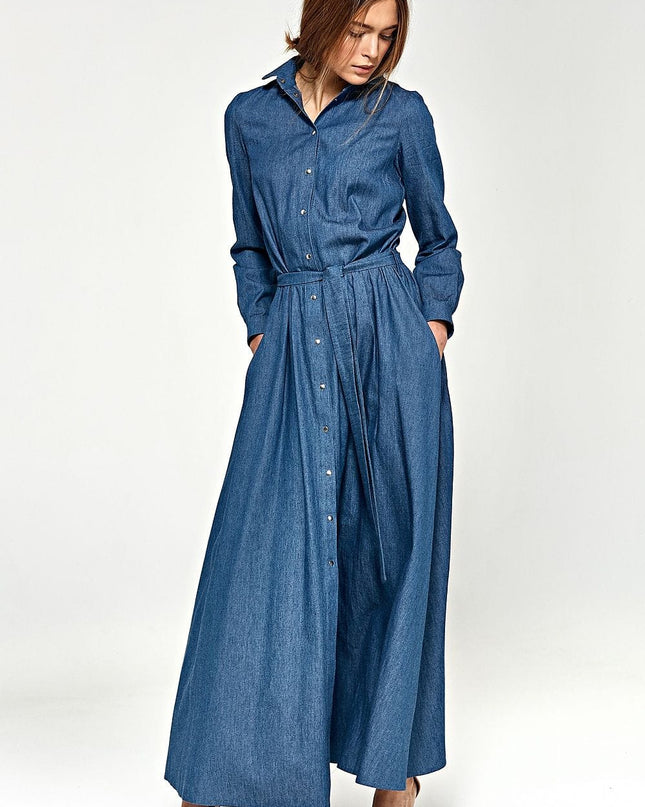 Robe maxi en jean élégante