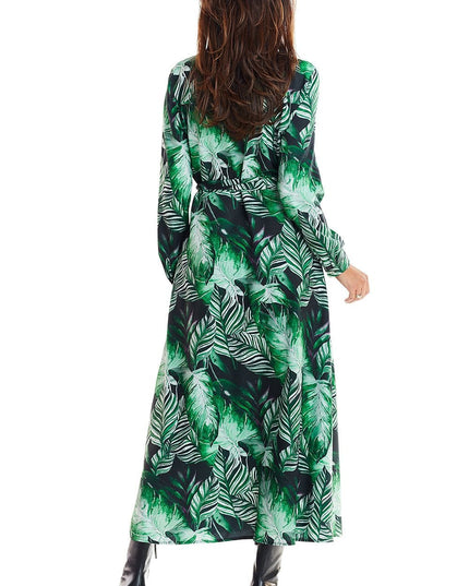 Robe maxi chemise florale