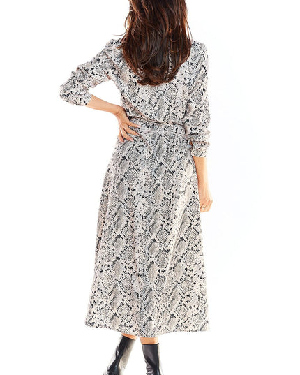 Robe maxi chemise florale
