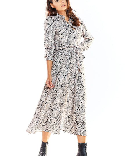 Robe maxi chemise florale