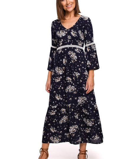 Robe maxi bohème dentelle