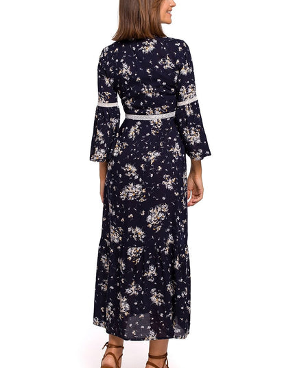 Robe maxi bohème dentelle