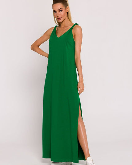 Robe verte oversize élégante