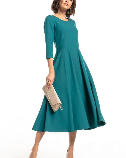 Robe maxi vert élégante