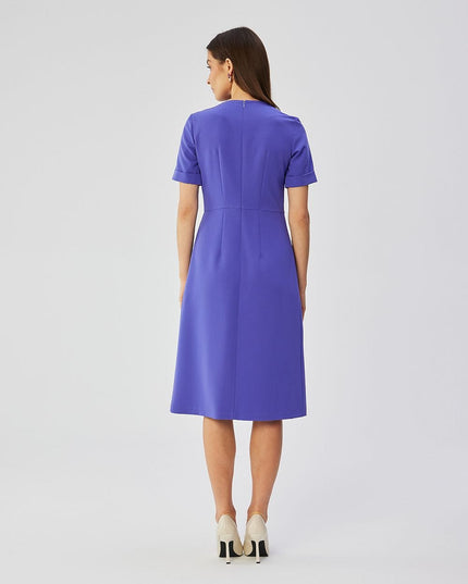 Robe élégante rose mi-longue