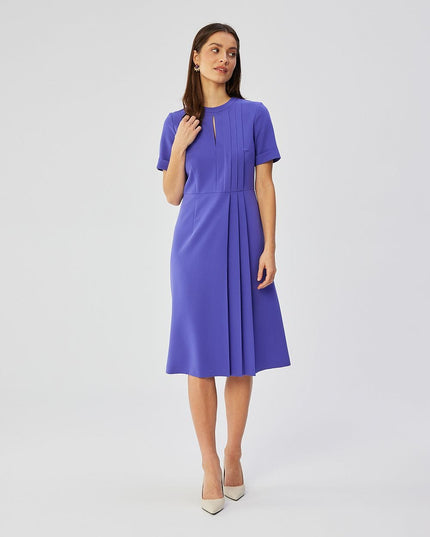 Robe élégante rose mi-longue