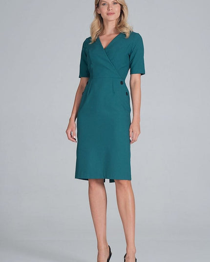 Robe crayon midi élégante