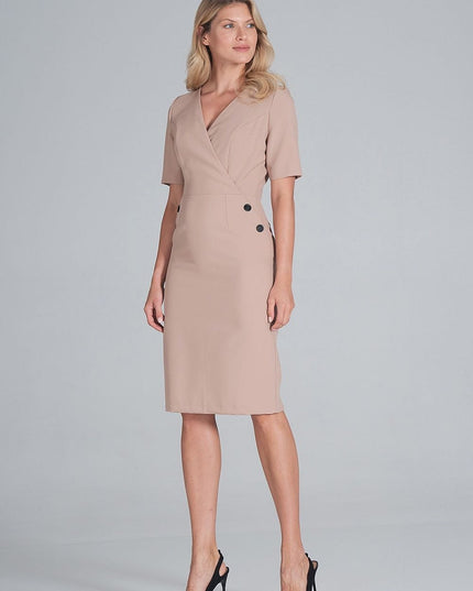 Robe crayon midi élégante