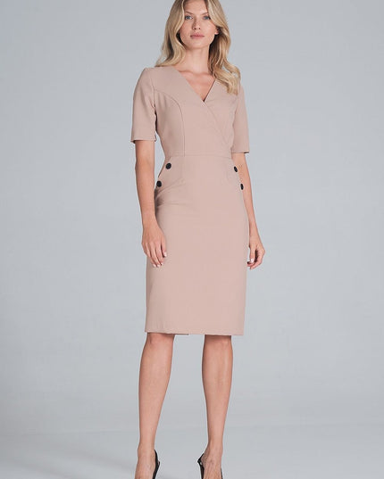 Robe crayon midi élégante