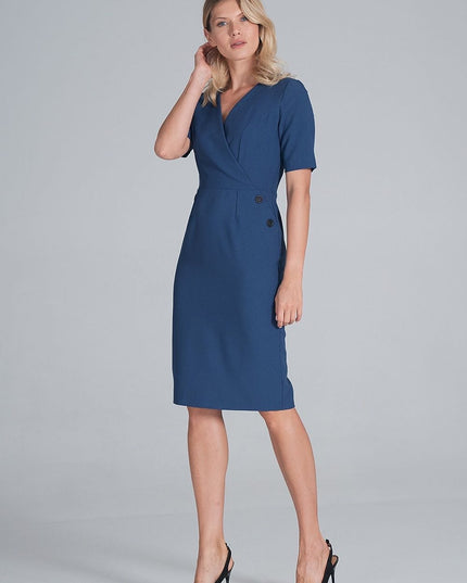 Robe crayon midi élégante