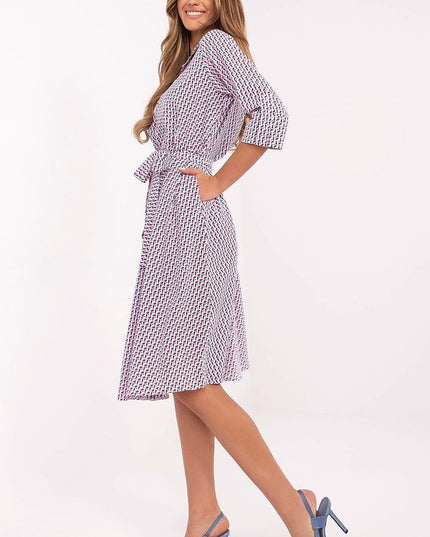 Robe chemise évasée imprimée