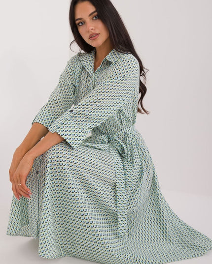 Robe chemise évasée imprimée